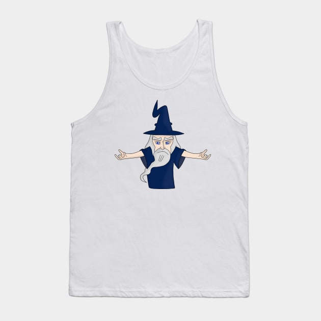 Sorcerer with the beard and white hair Tank Top by DiegoCarvalho